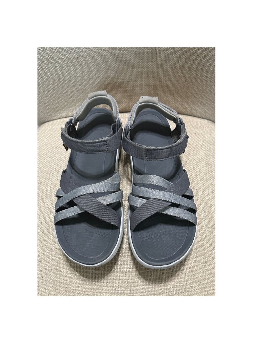 Teva Women's Charcoal & Gray Sandals Size 10